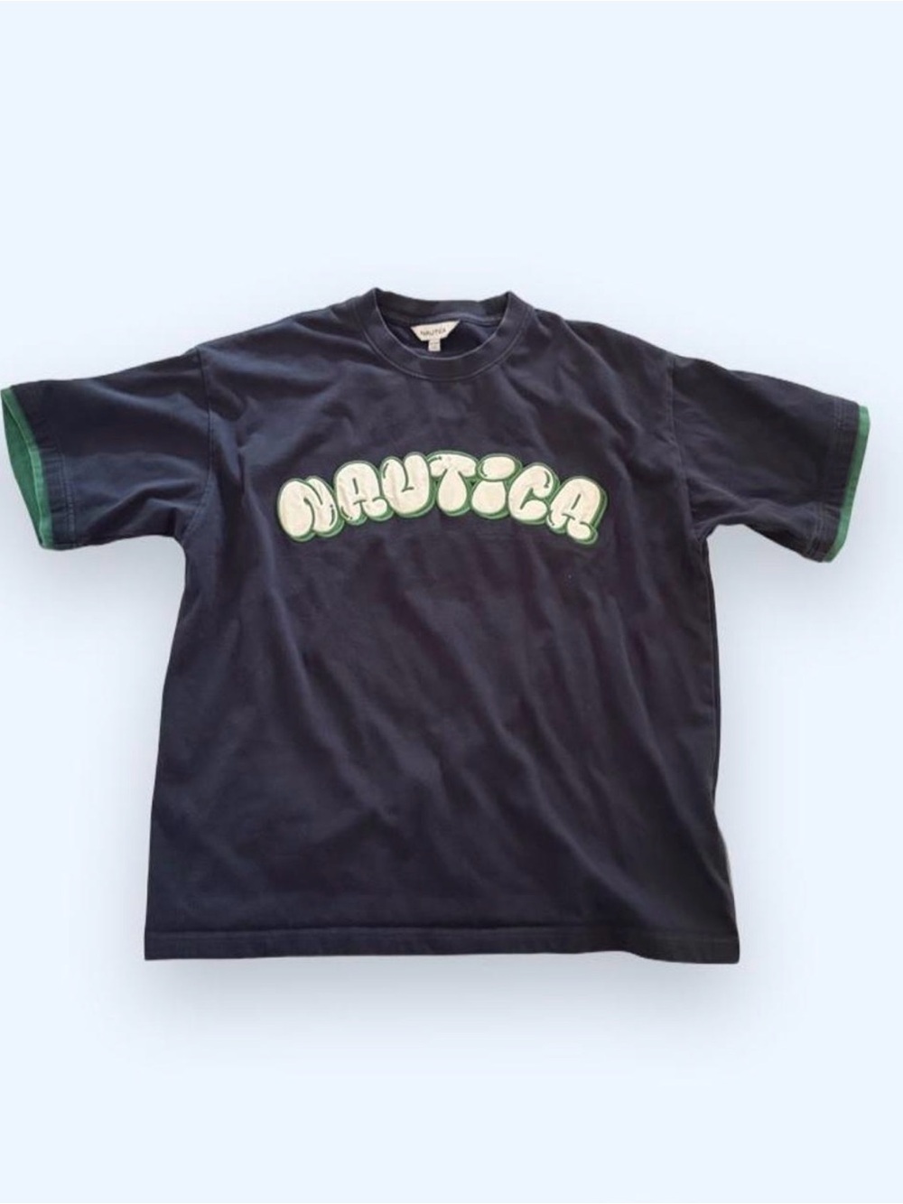 Nautica Navy Blue Logo Short Sleeve Tee